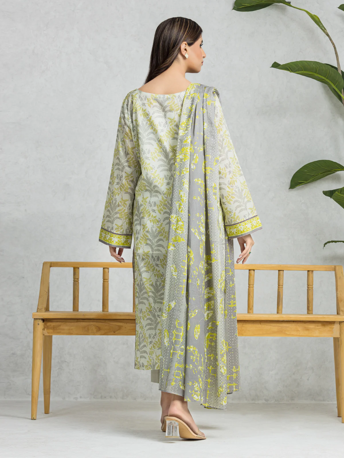 Unstitched Printed Lawn Suit - EWU24A1-28470-3P - Image 6