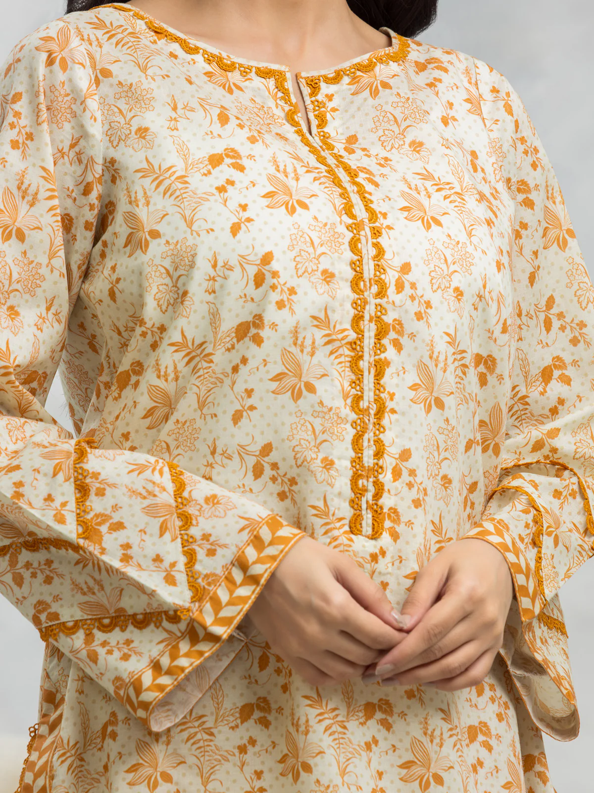 Unstitched Printed Lawn Suit - EWU24A1-28503-3P - Image 4