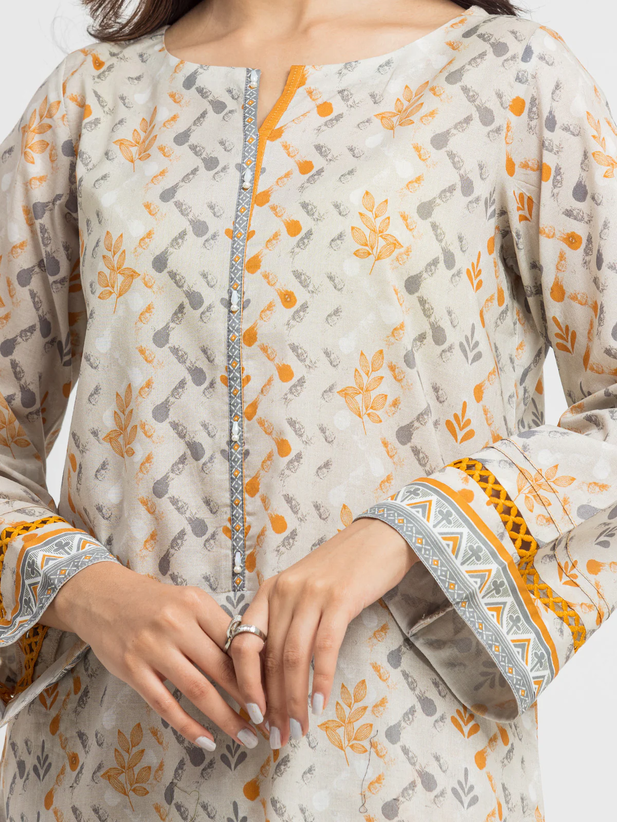 Unstitched Printed Lawn Suit - EWU24A1-28515-3P - Image 3