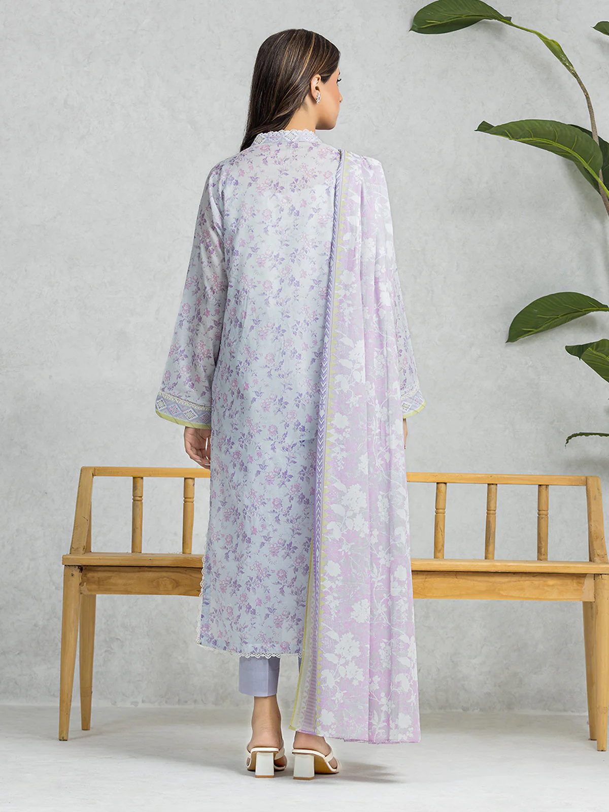 Unstitched Printed Lawn Suit - EWU24A1-28577-3P - Image 3