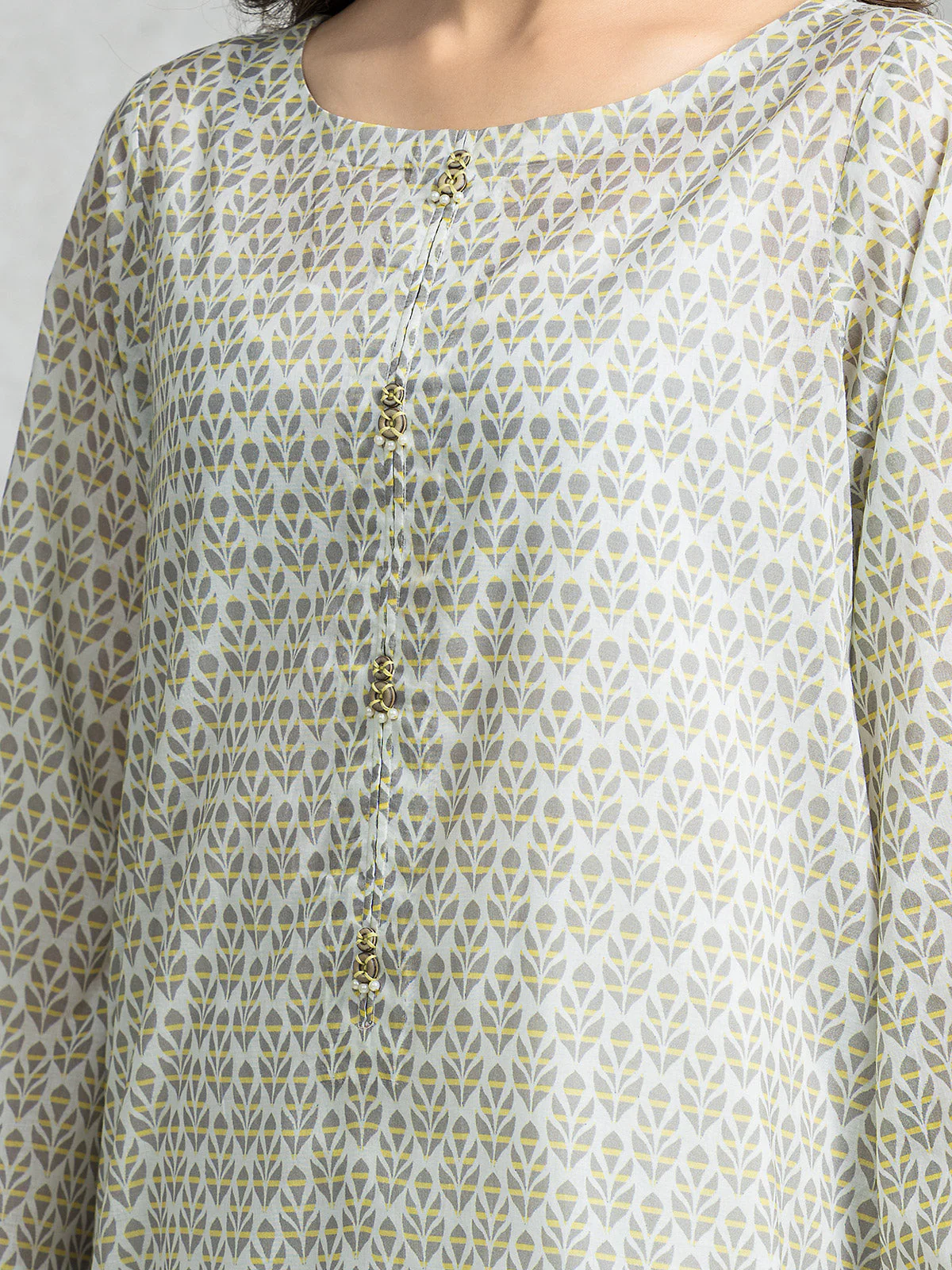 Unstitched Printed Lawn Suit - EWU24A1-29003-3P - Image 3