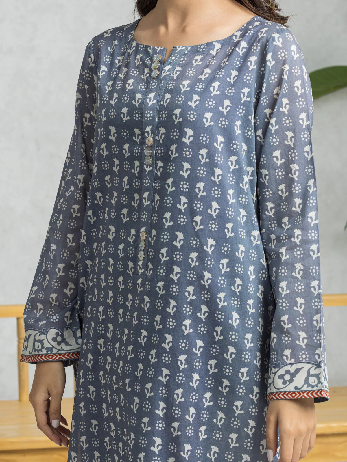 Unstitched Printed Lawn Suit - EWU24A1-29004-3P - Image 2