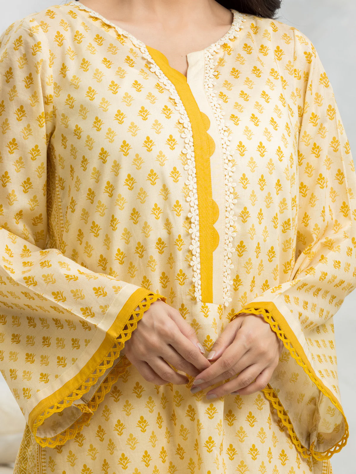 Unstitched Printed Lawn Suit - EWU24A1-29012-3P - Image 5