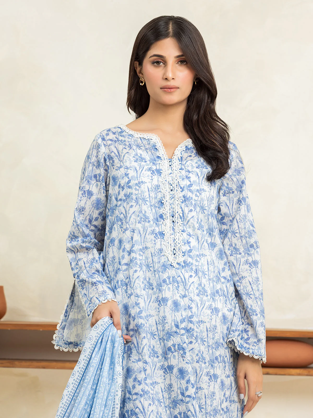Unstitched Printed Lawn Suit - EWU24A1-29016-3P - Image 2