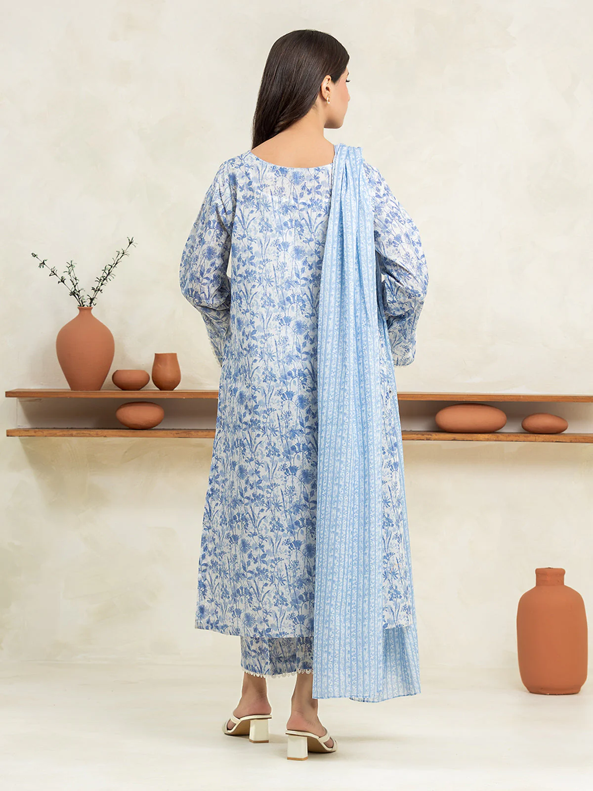 Unstitched Printed Lawn Suit - EWU24A1-29016-3P - Image 5