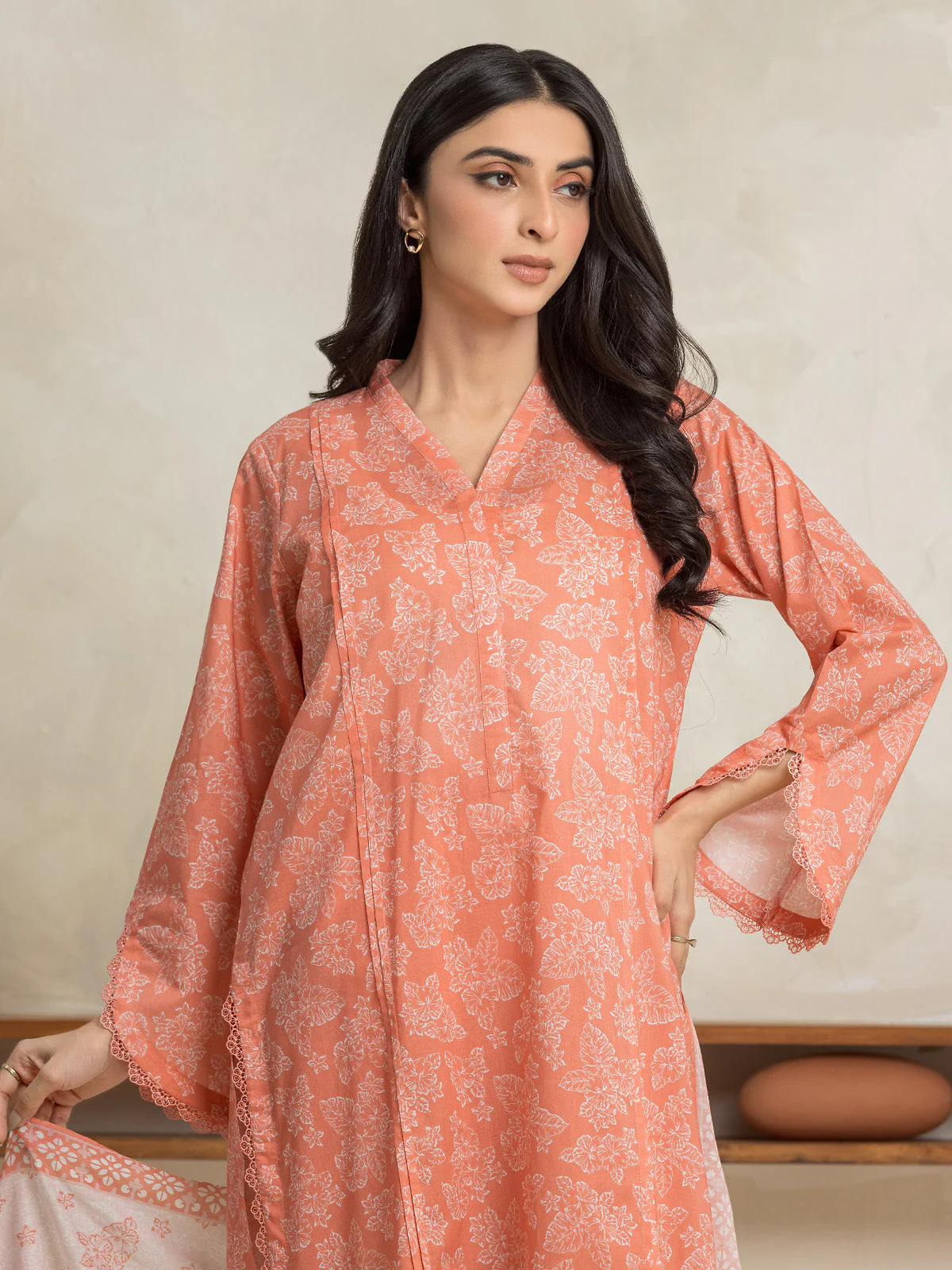 Unstitched Printed Lawn Suit - EWU24A1-29017-3P - Image 4