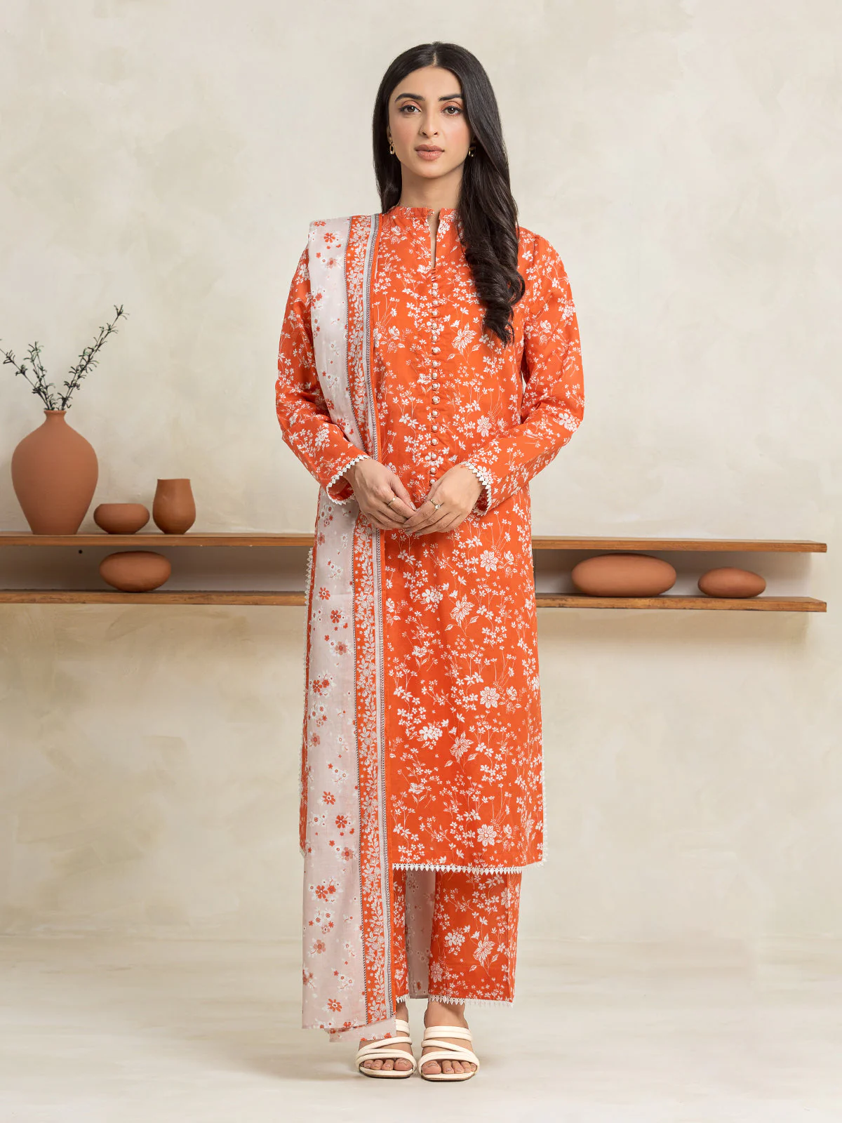 Unstitched Printed Lawn Suit - EWU24A1-29020-3P