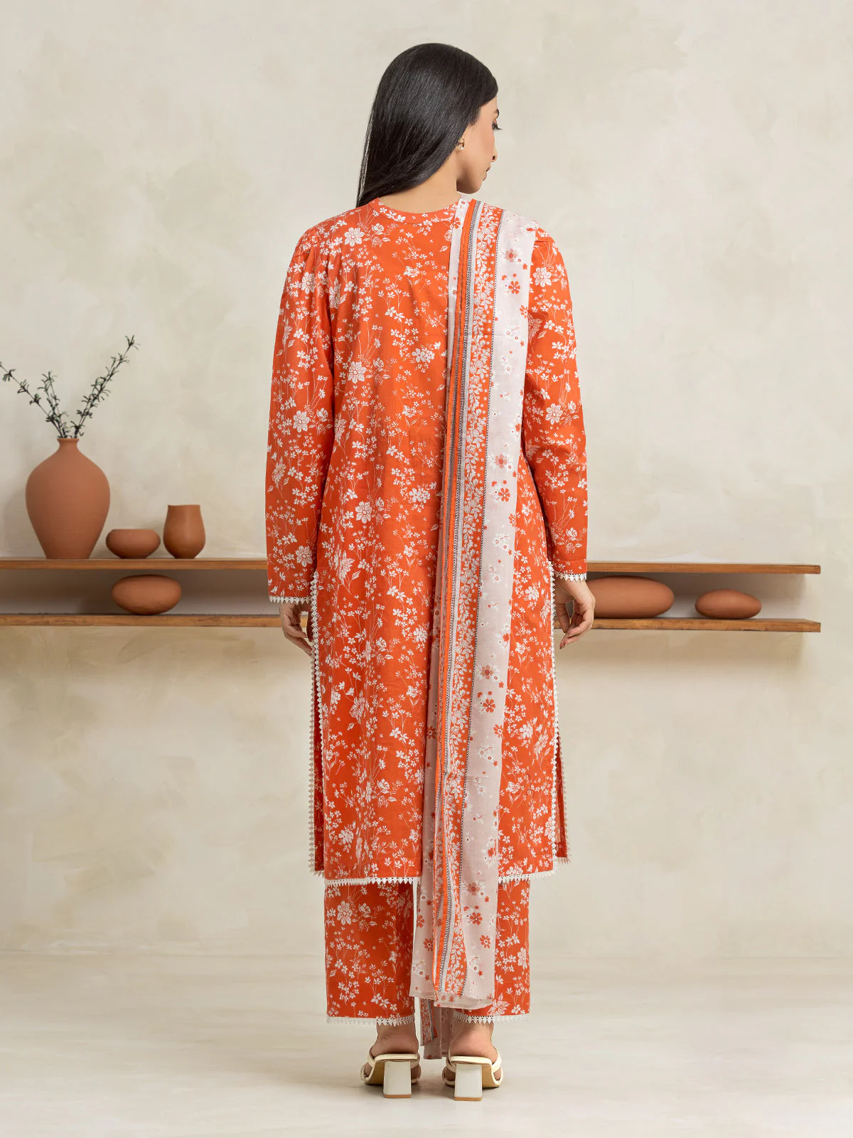 Unstitched Printed Lawn Suit - EWU24A1-29020-3P - Image 2