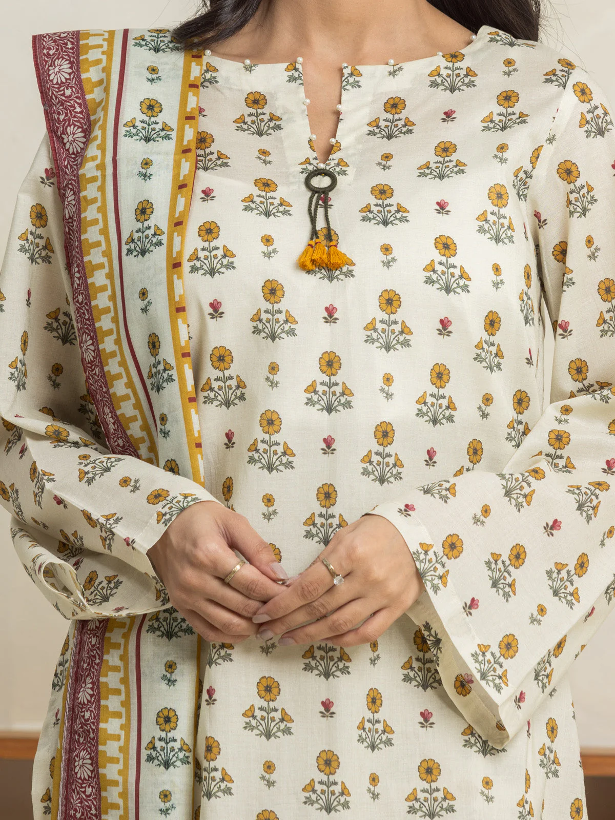 Unstitched Printed Lawn Suit - EWU24A1-29030-3P - Image 2