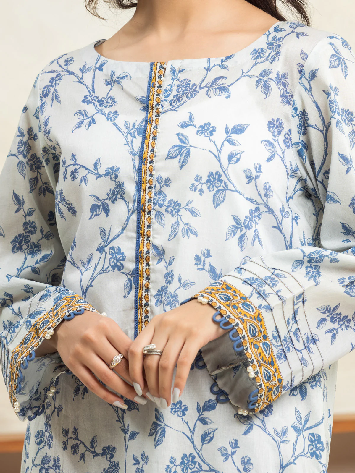 Unstitched Printed Lawn Suit - EWU24A1-29032-3P - Image 3