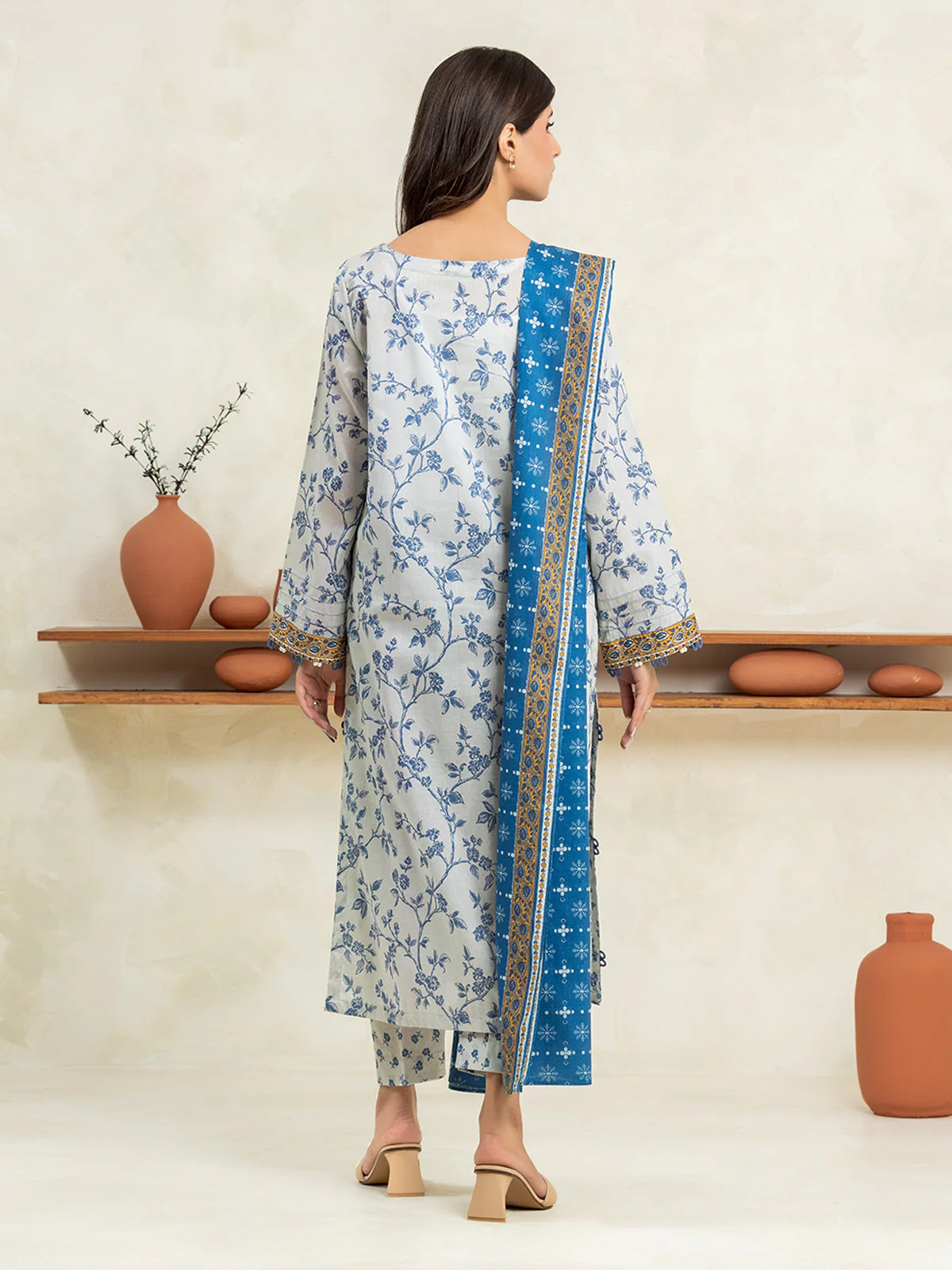 Unstitched Printed Lawn Suit - EWU24A1-29032-3P - Image 5