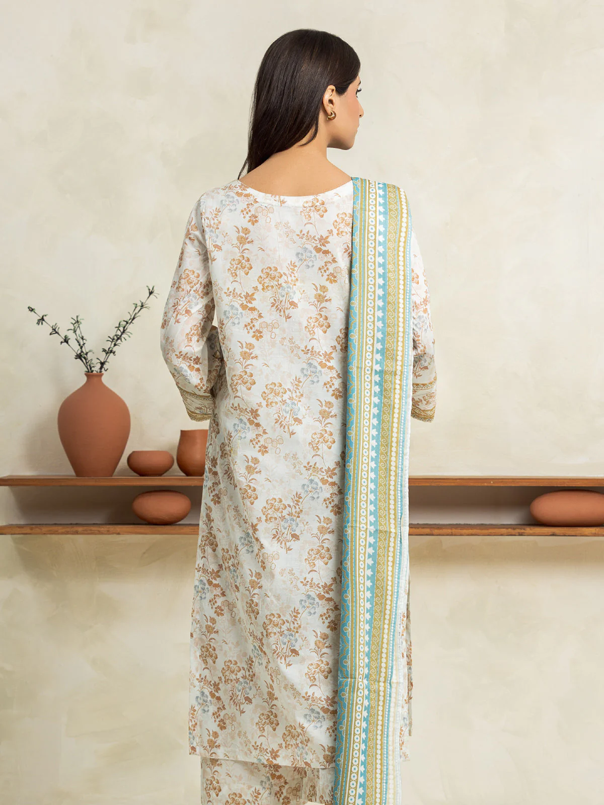 Unstitched Printed Lawn Suit - EWU24A1-29037-3P - Image 3