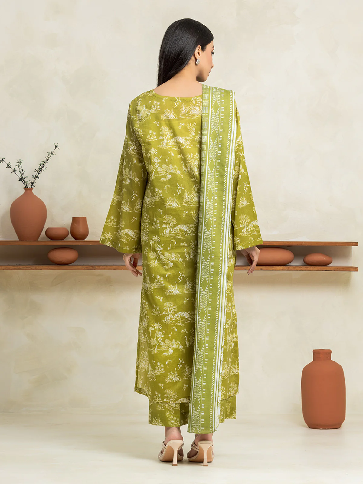 Unstitched Printed Lawn Suit - EWU24A1-29040-3P - Image 5