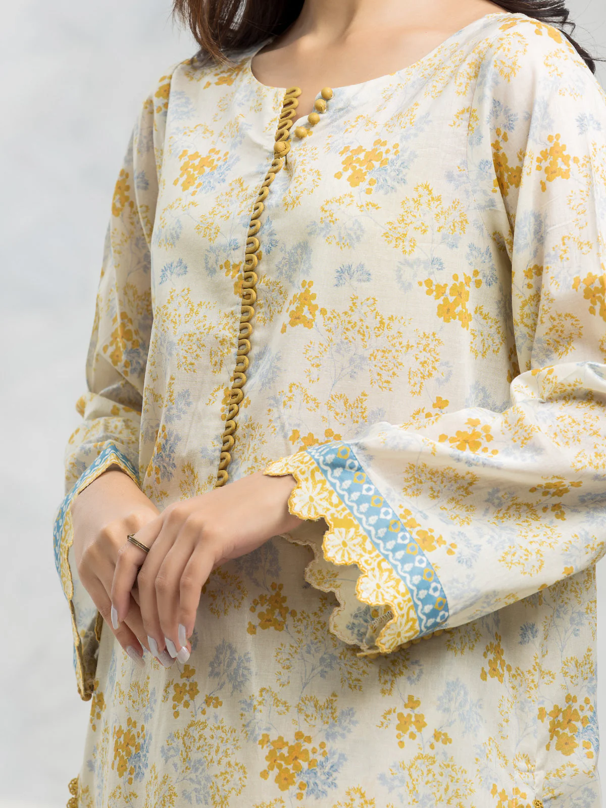 Unstitched Printed Lawn Suit - EWU24A1-29046-3P - Image 5