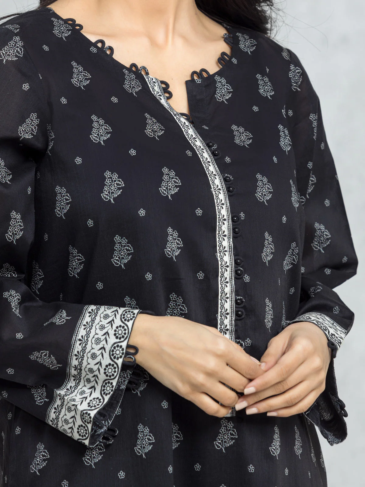 Unstitched Printed Lawn Suit - EWU24A1-29047-3P - Image 2