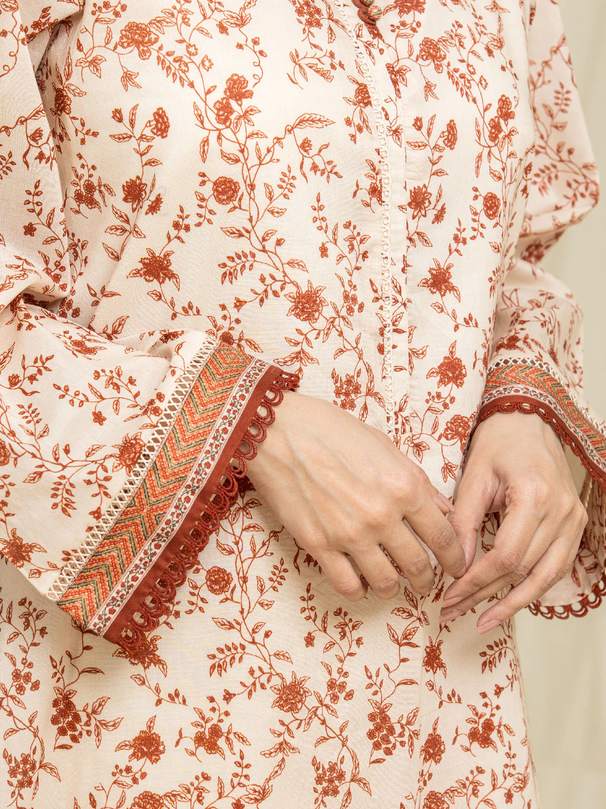 Unstitched Printed Lawn Suit - EWU24A1-29056-3P - Image 3