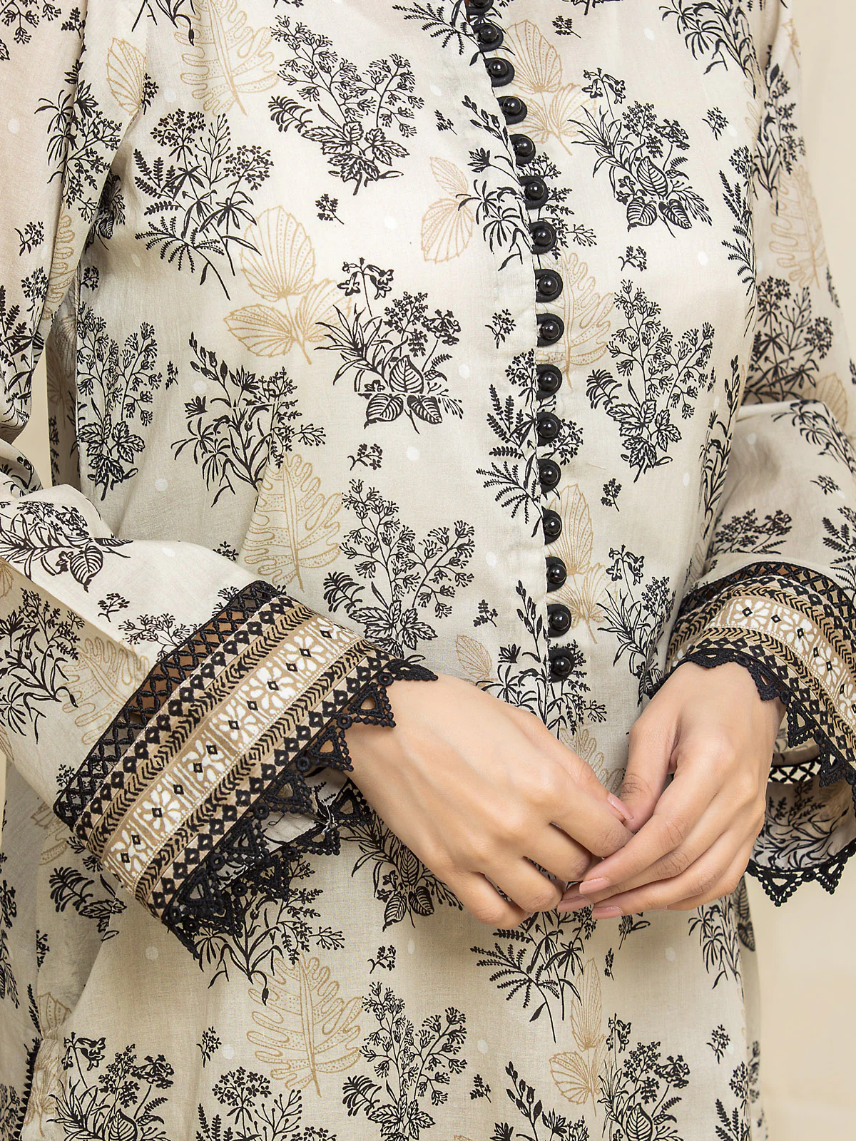 Unstitched Printed Lawn Suit - EWU24A1-29059-3P - Image 5