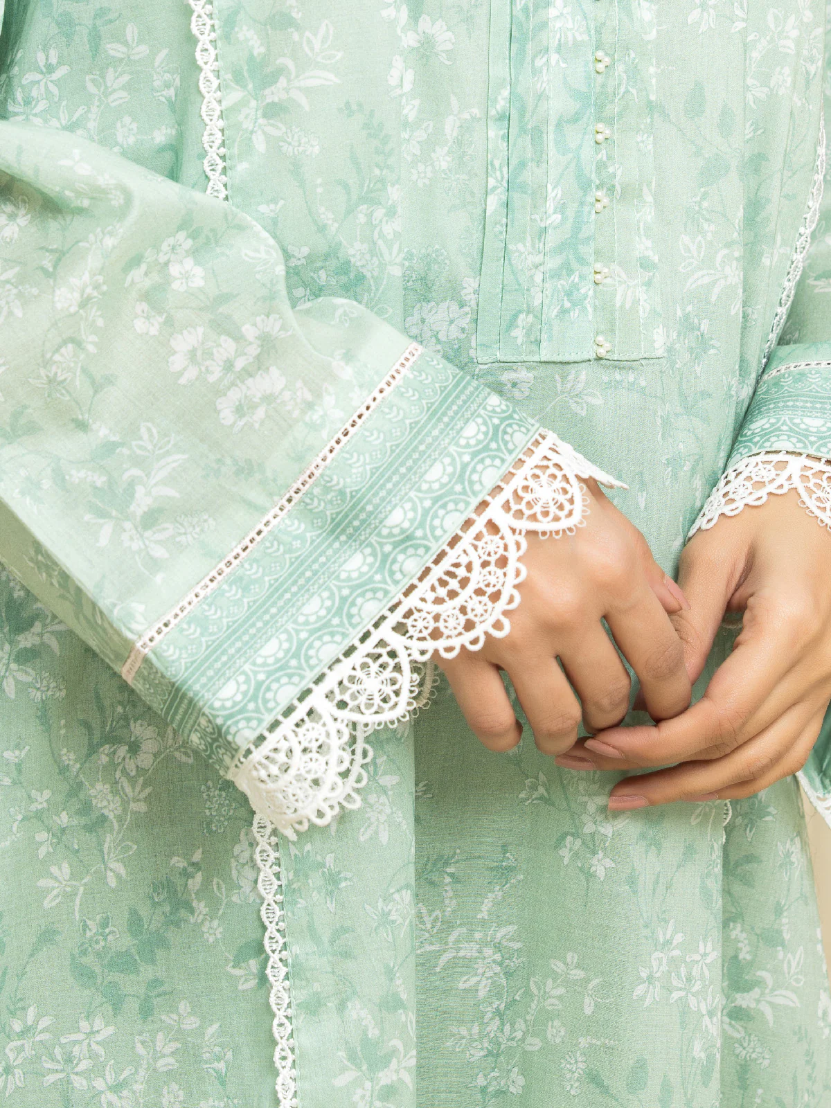Unstitched Printed Lawn Suit - EWU24A1-29063-3P - Image 4