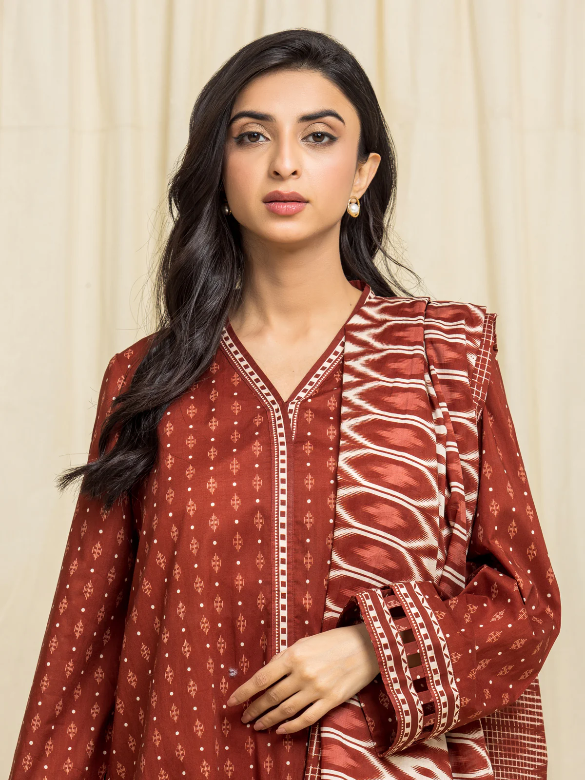 Unstitched Printed Lawn Suit - EWU24A1-29067-3P - Image 2
