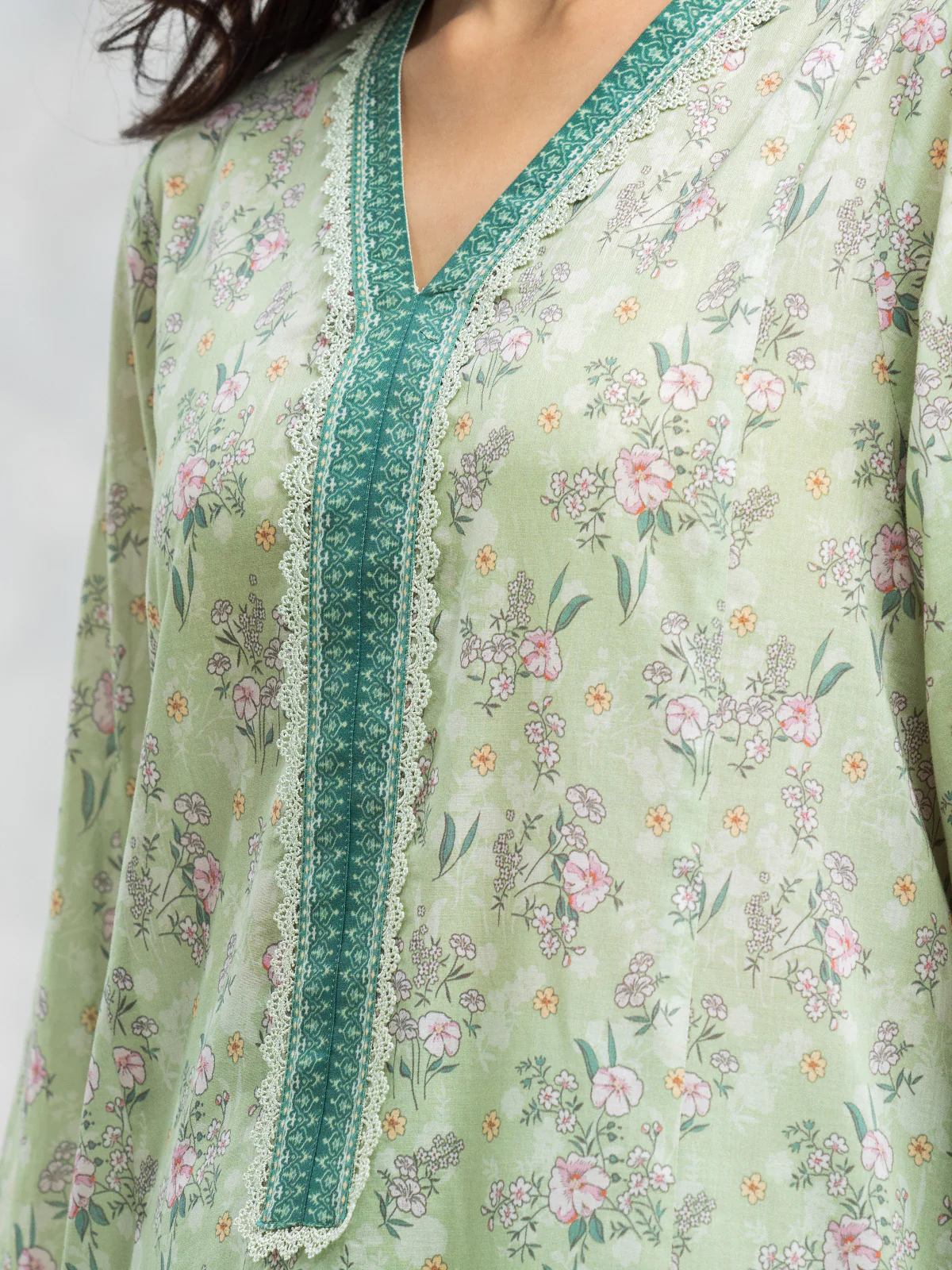 Unstitched Printed Lawn Suit - EWU24A1-29072-3P - Image 2