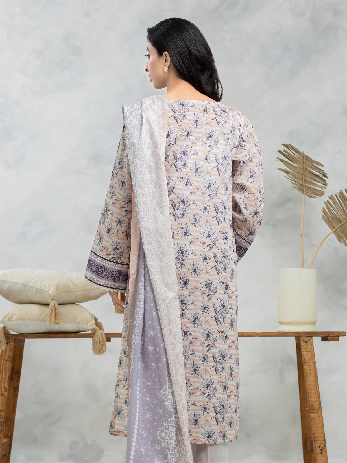 Unstitched Printed Lawn Suit - EWU24A1-29076-3P - Image 2