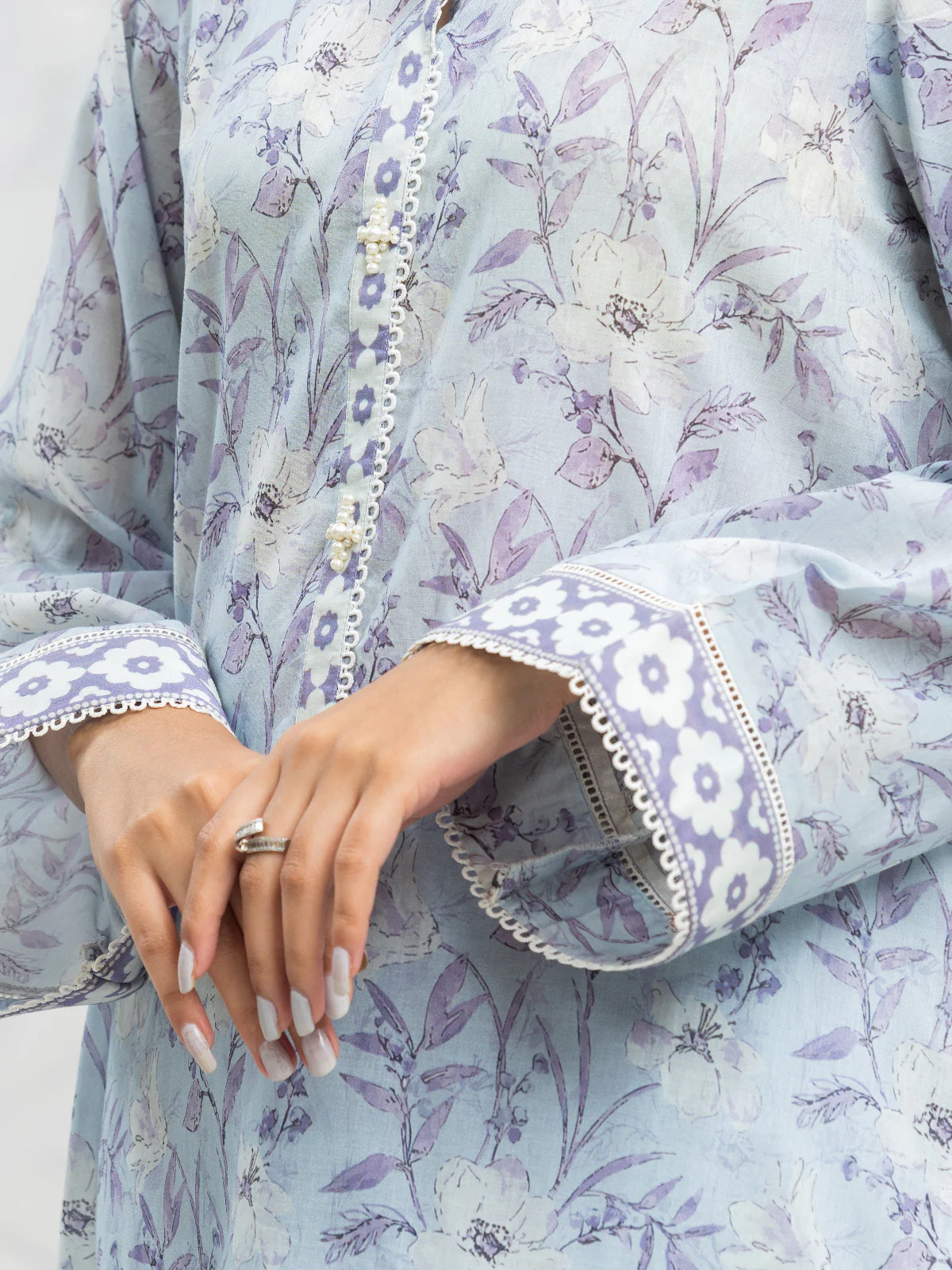 Unstitched Printed Lawn Suit - EWU24A1-29078-3P - Image 3