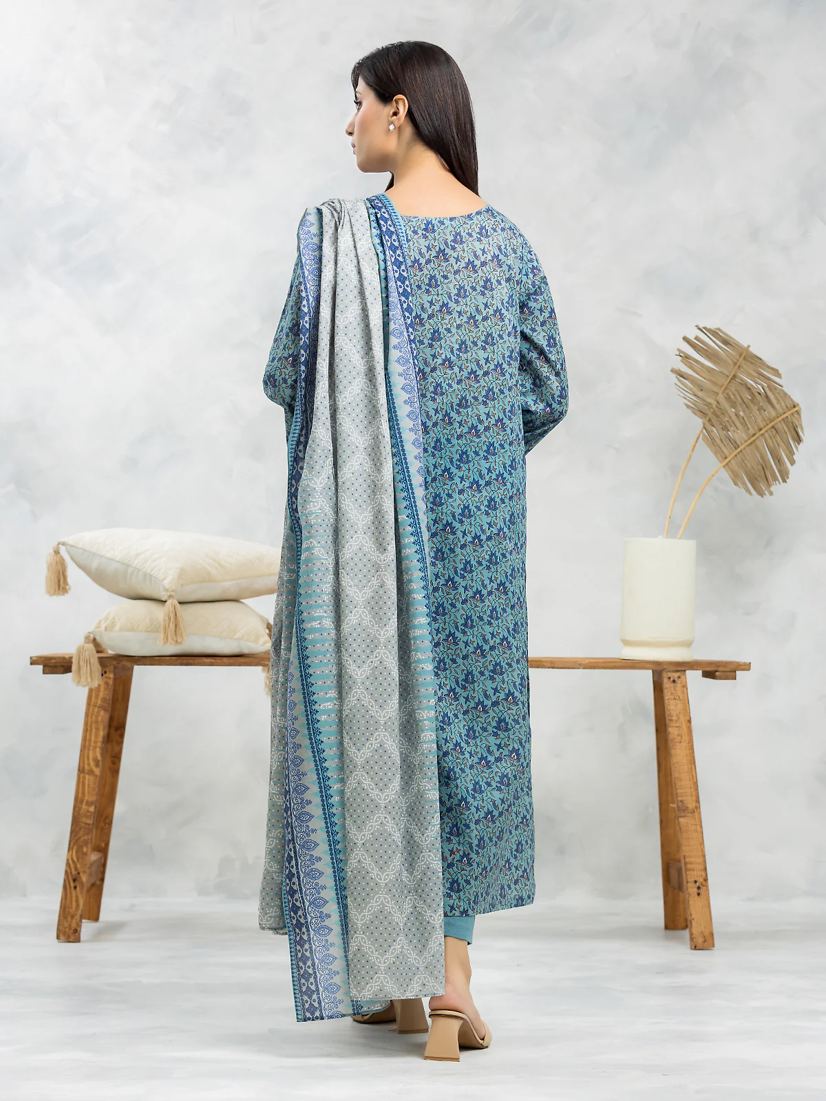 Unstitched Printed Lawn Suit - EWU24A1-29081-3P - Image 4