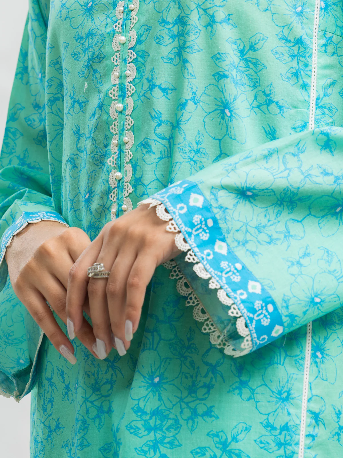 Unstitched Printed Lawn Suit - EWU24A1-29082-3P - Image 3