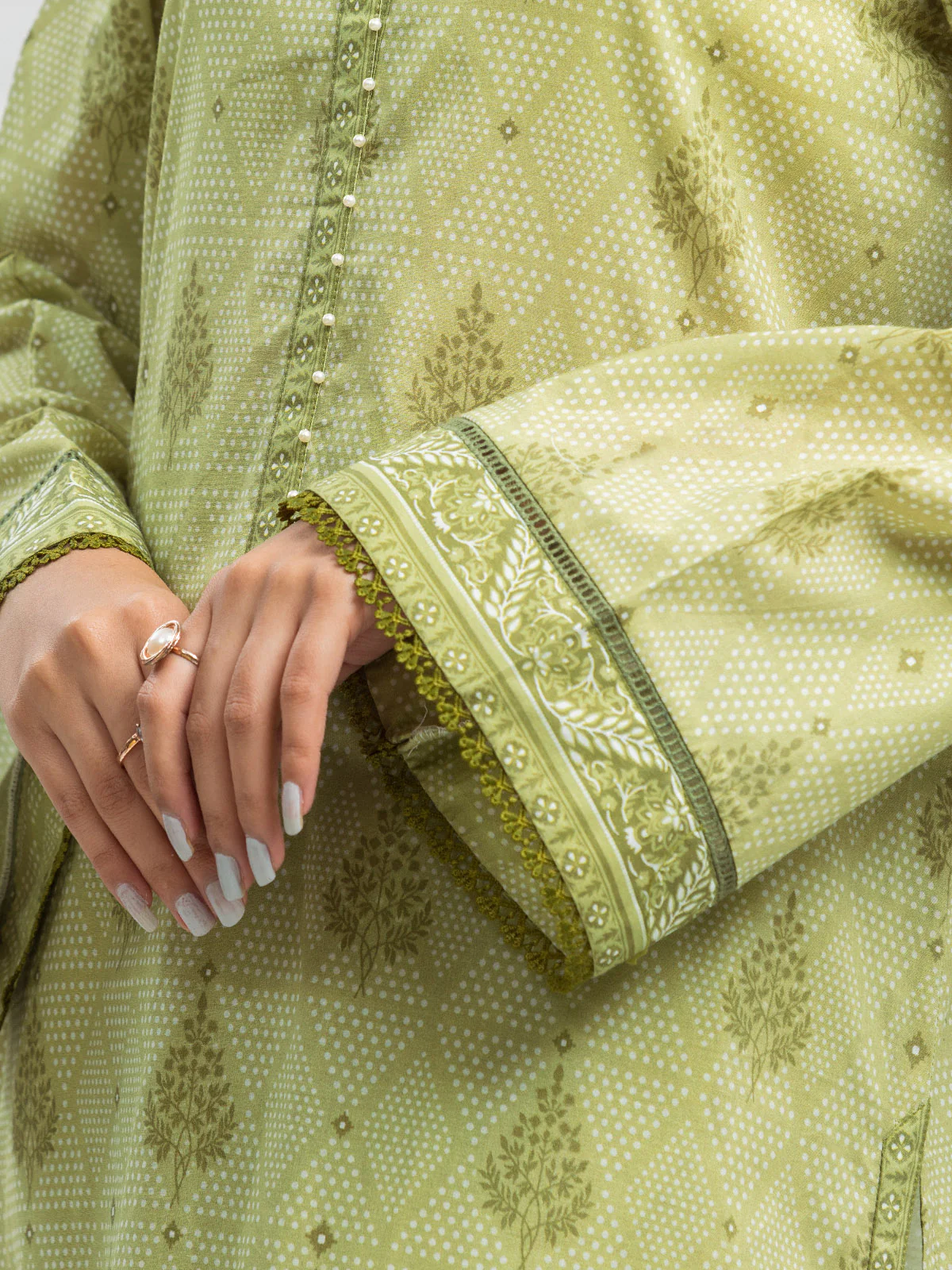 Unstitched Printed Lawn Suit - EWU24A1-29086-3P - Image 3