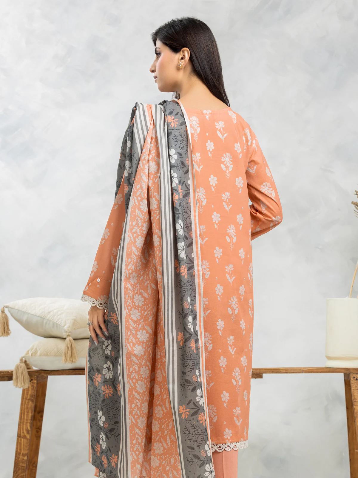 Unstitched Printed Lawn Suit - EWU24A1-29089-3P - Image 2