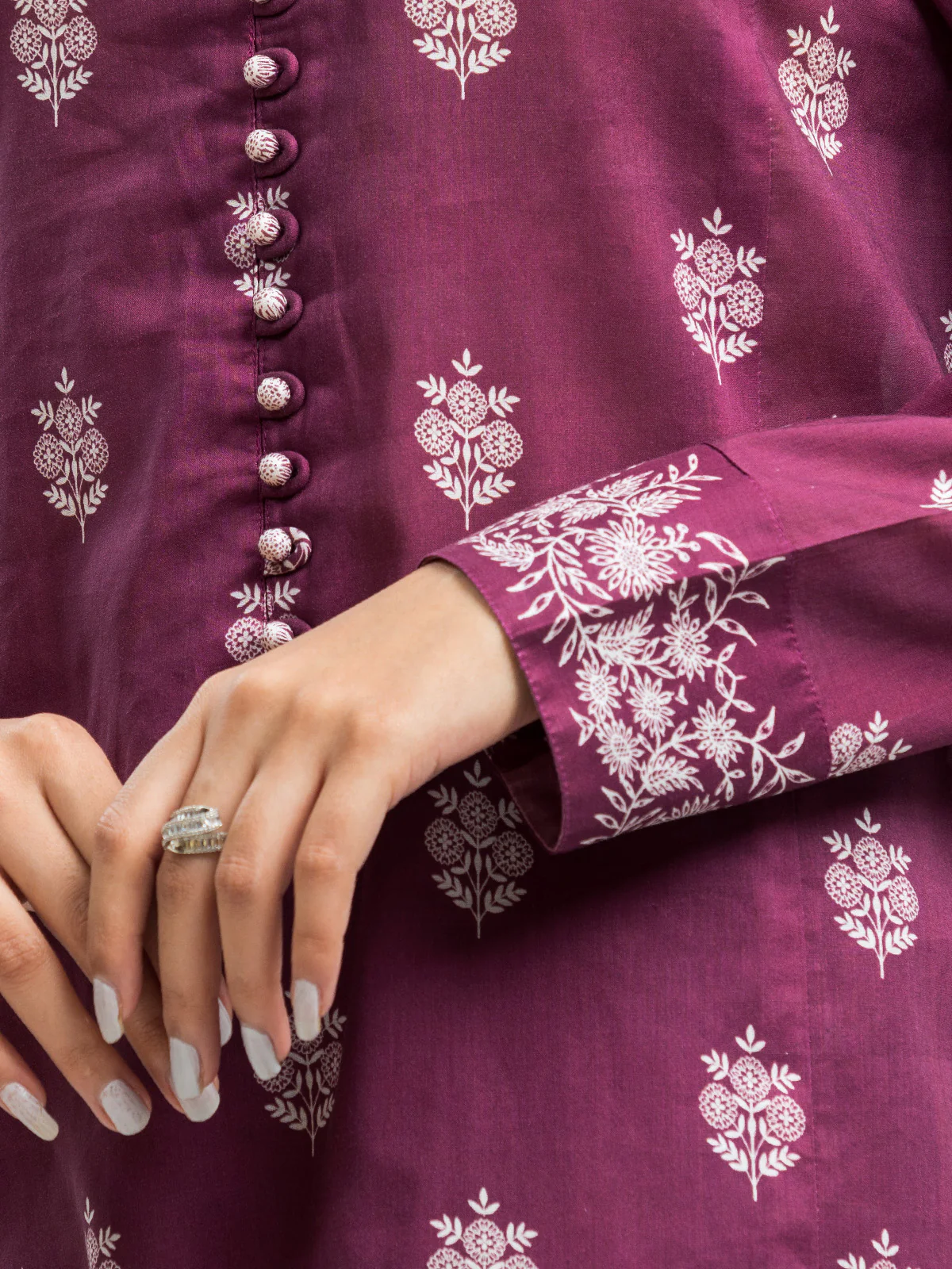 Unstitched Printed Lawn Suit - EWU24A1-29090-3P - Image 3