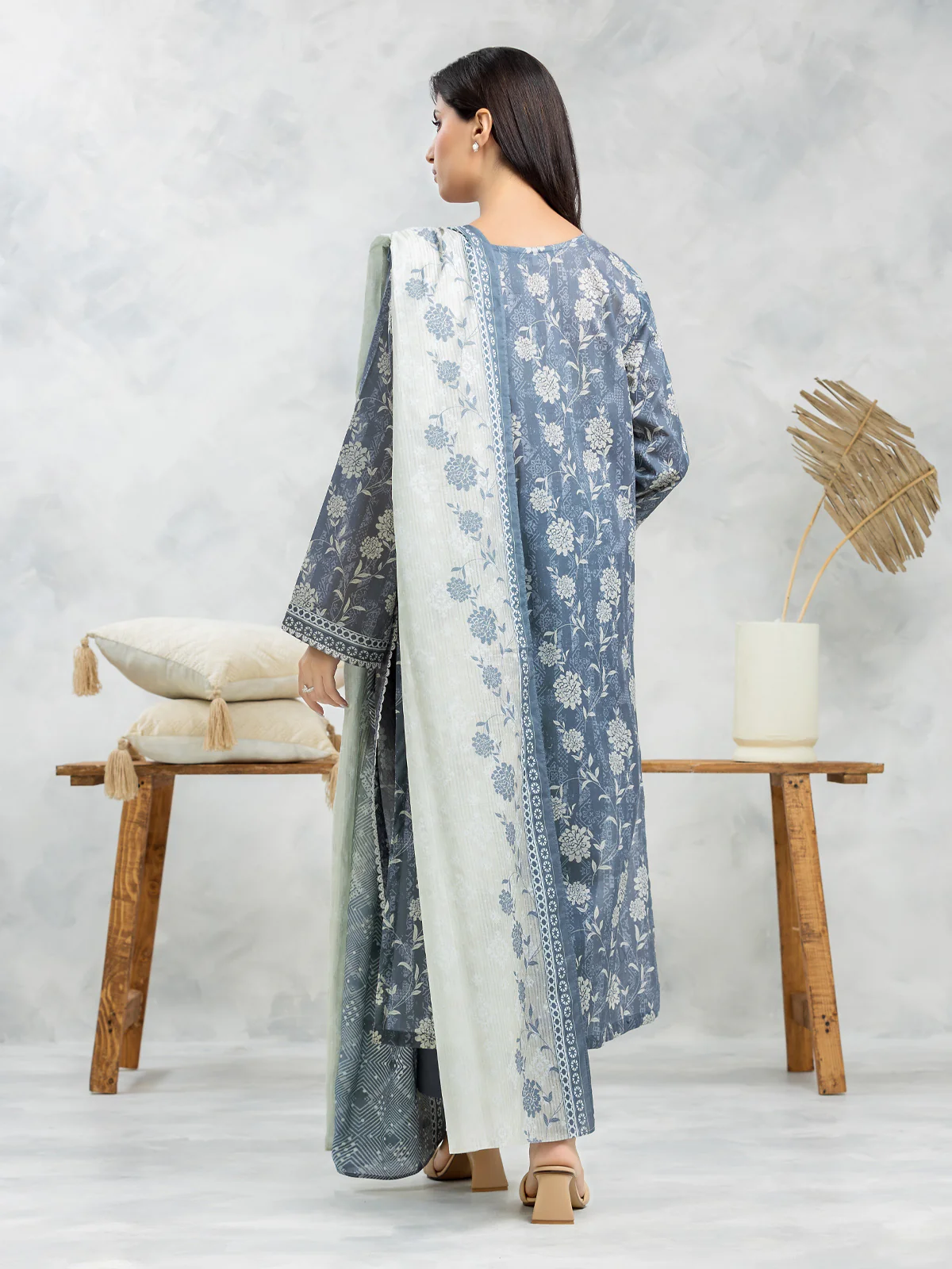 Unstitched Printed Lawn Suit - EWU24A1-29093-3P - Image 6