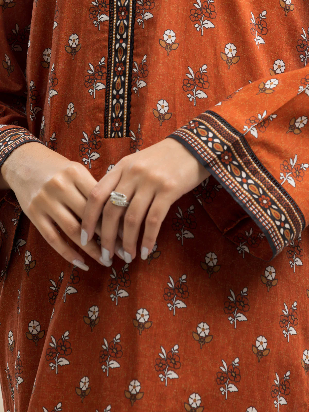 Unstitched Printed Lawn Suit - EWU24A1-29096-3P - Image 2