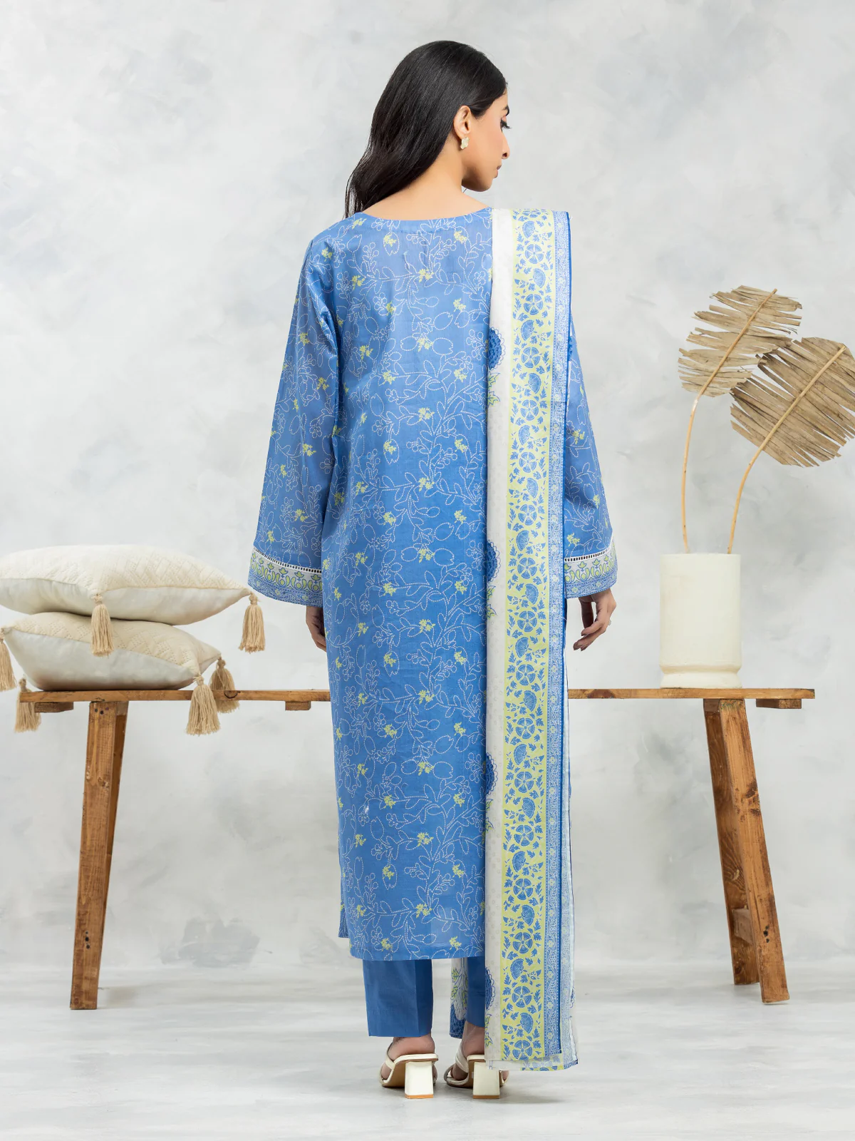 Unstitched Printed Lawn Suit - EWU24A1-29102-3P - Image 2