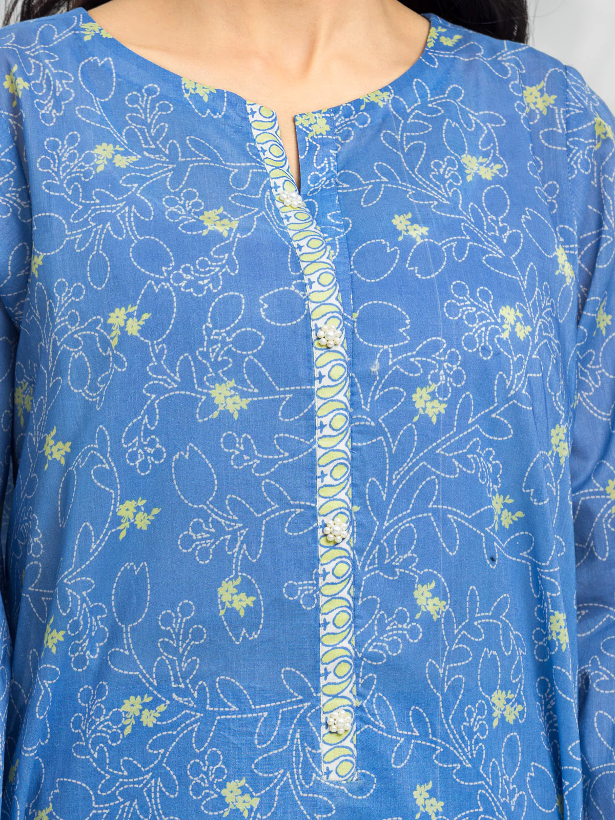 Unstitched Printed Lawn Suit - EWU24A1-29102-3P - Image 3