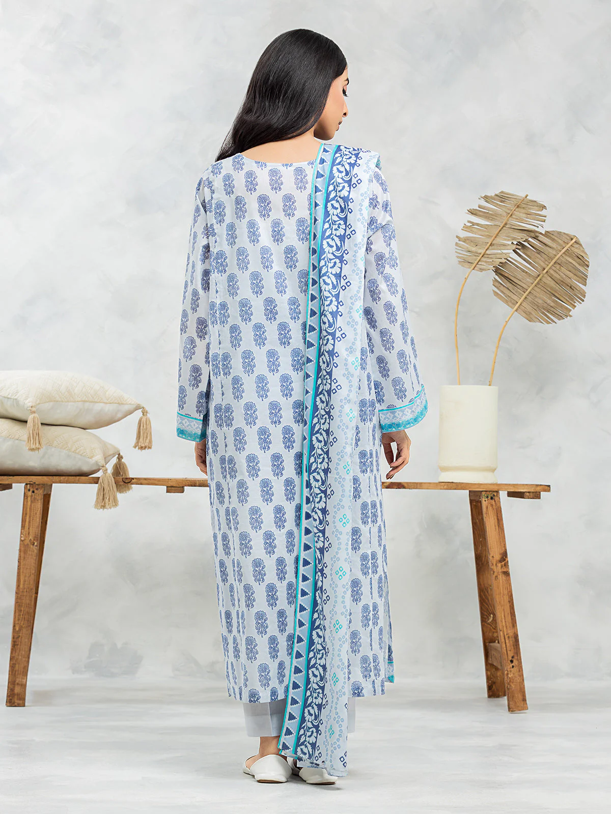 Unstitched Printed Lawn Suit - EWU24A1-29113-3P - Image 6