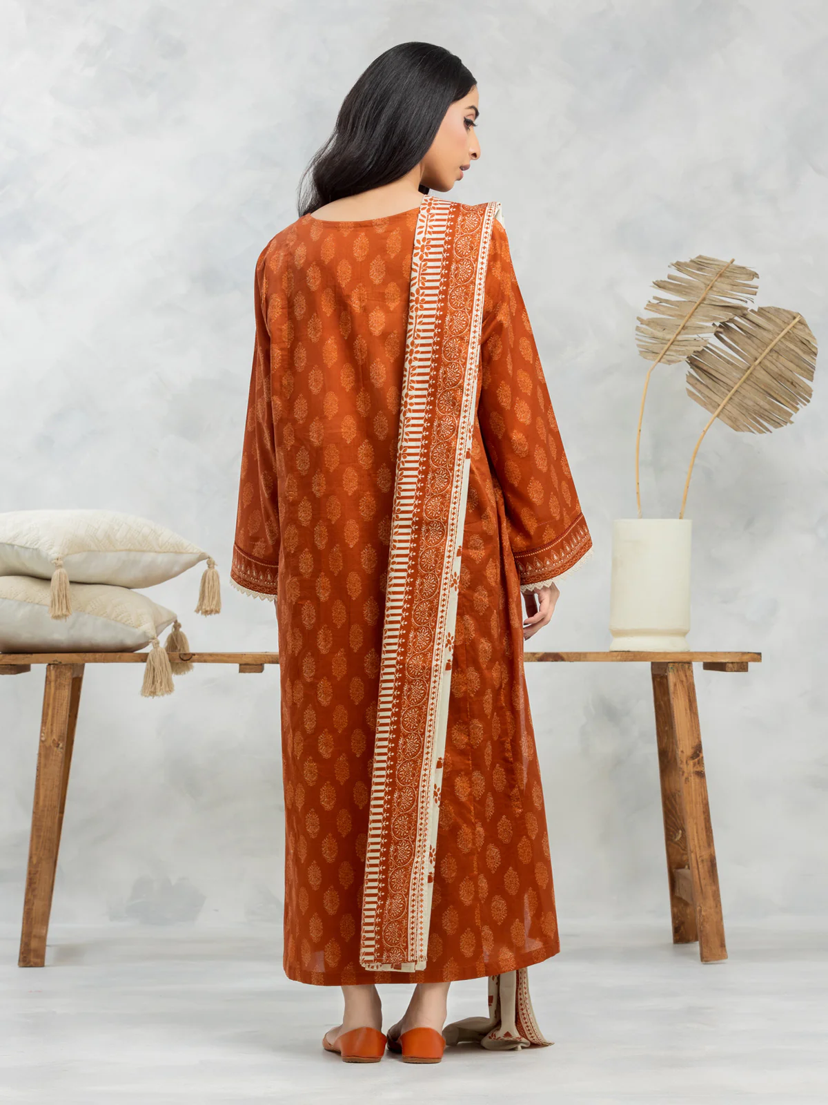 Unstitched Printed Lawn Suit - EWU24A1-29115-3P - Image 3