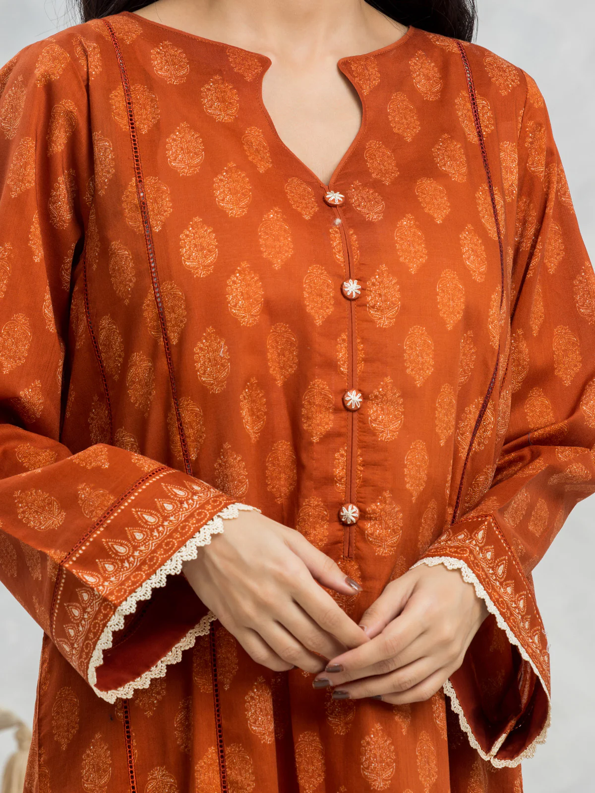 Unstitched Printed Lawn Suit - EWU24A1-29115-3P - Image 5