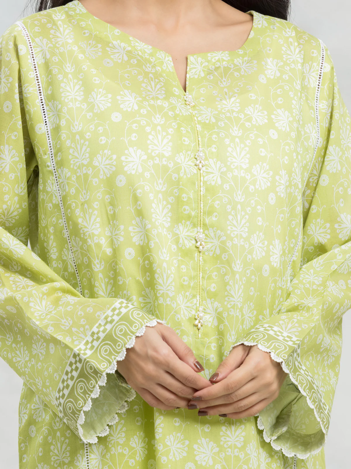 Unstitched Printed Lawn Suit - EWU24A1-29116-3P - Image 3
