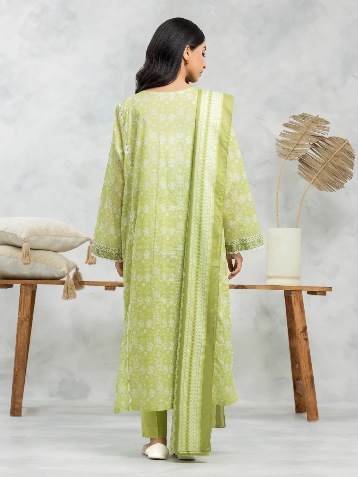 Unstitched Printed Lawn Suit - EWU24A1-29116-3P - Image 5