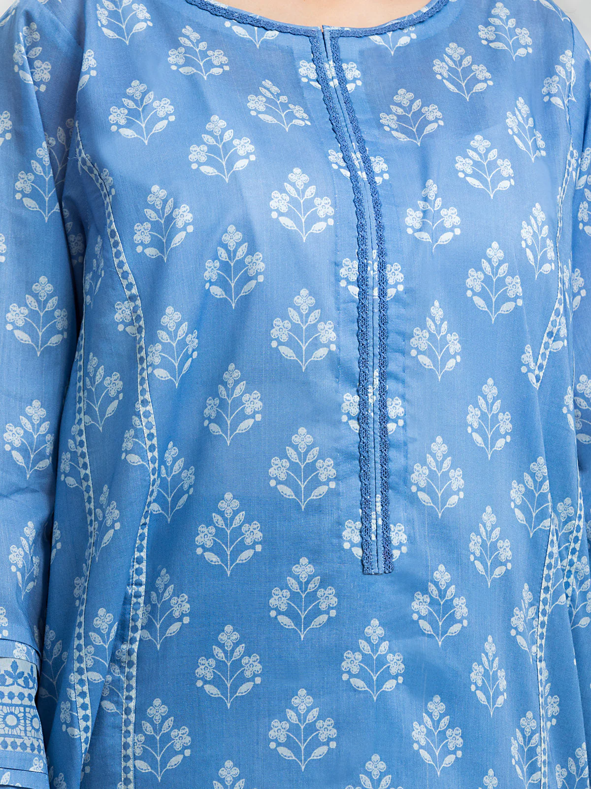 Unstitched Printed Lawn Suit - EWU24A1-29117-3P - Image 5