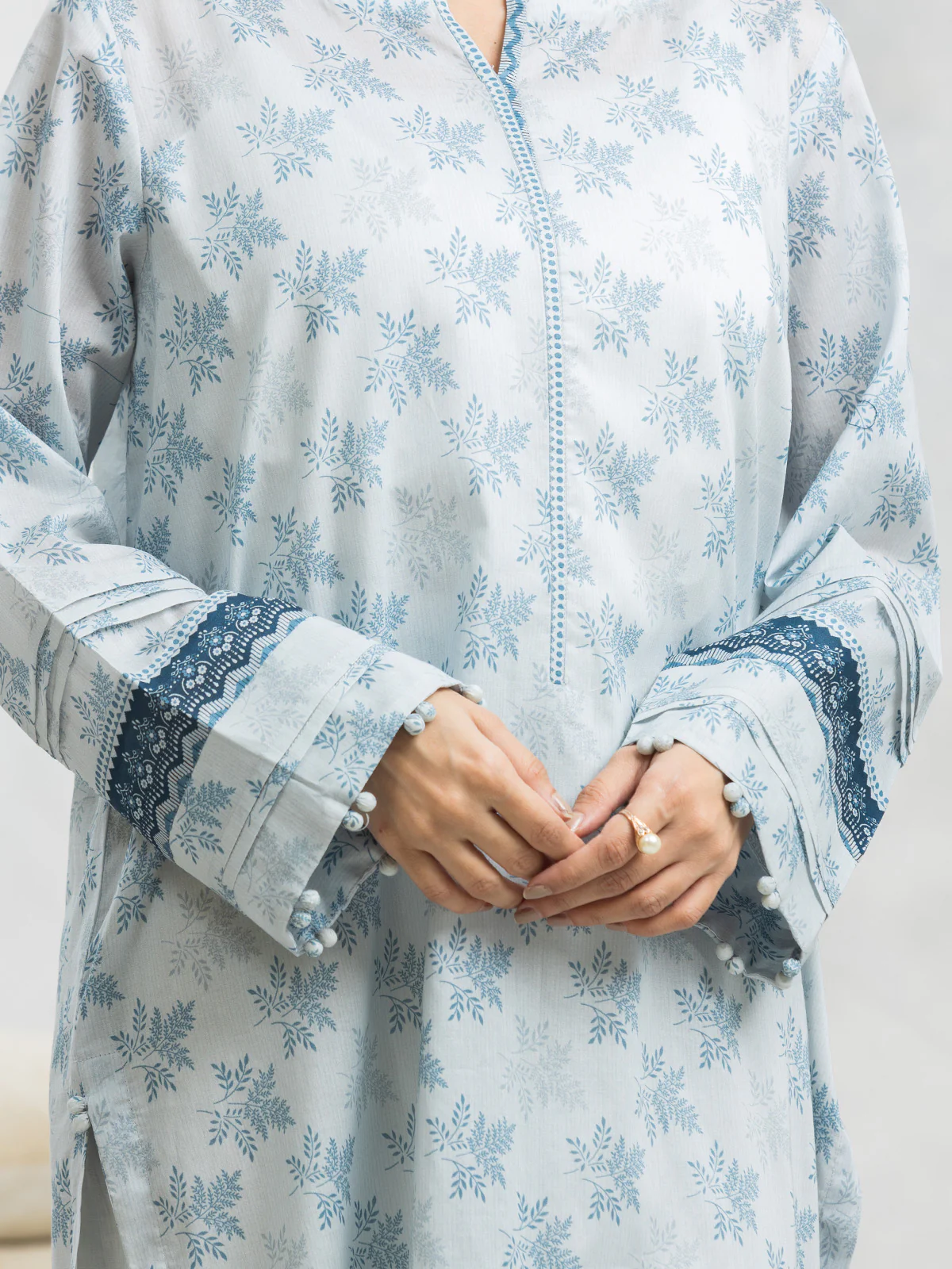 Unstitched Printed Lawn Suit - EWU24A1-29123-3P - Image 4