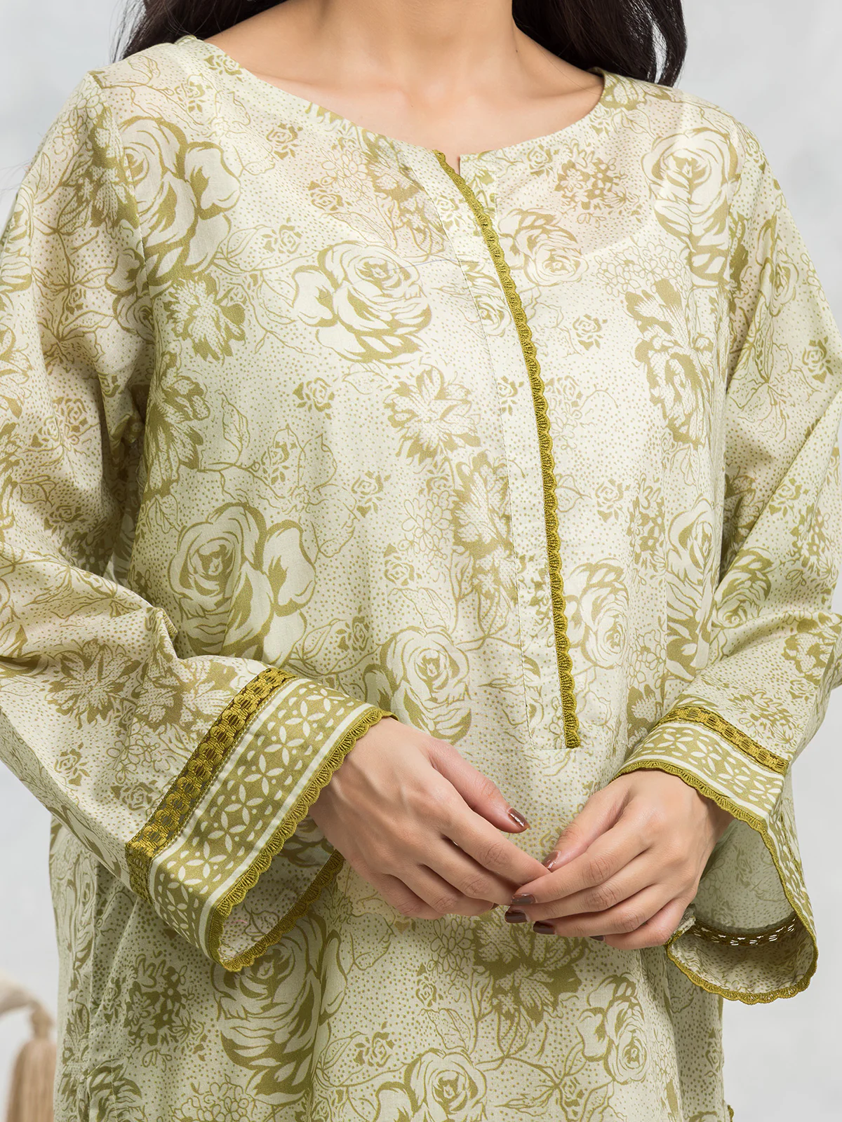 Unstitched Printed Lawn Suit - EWU24A1-29129-3P - Image 2
