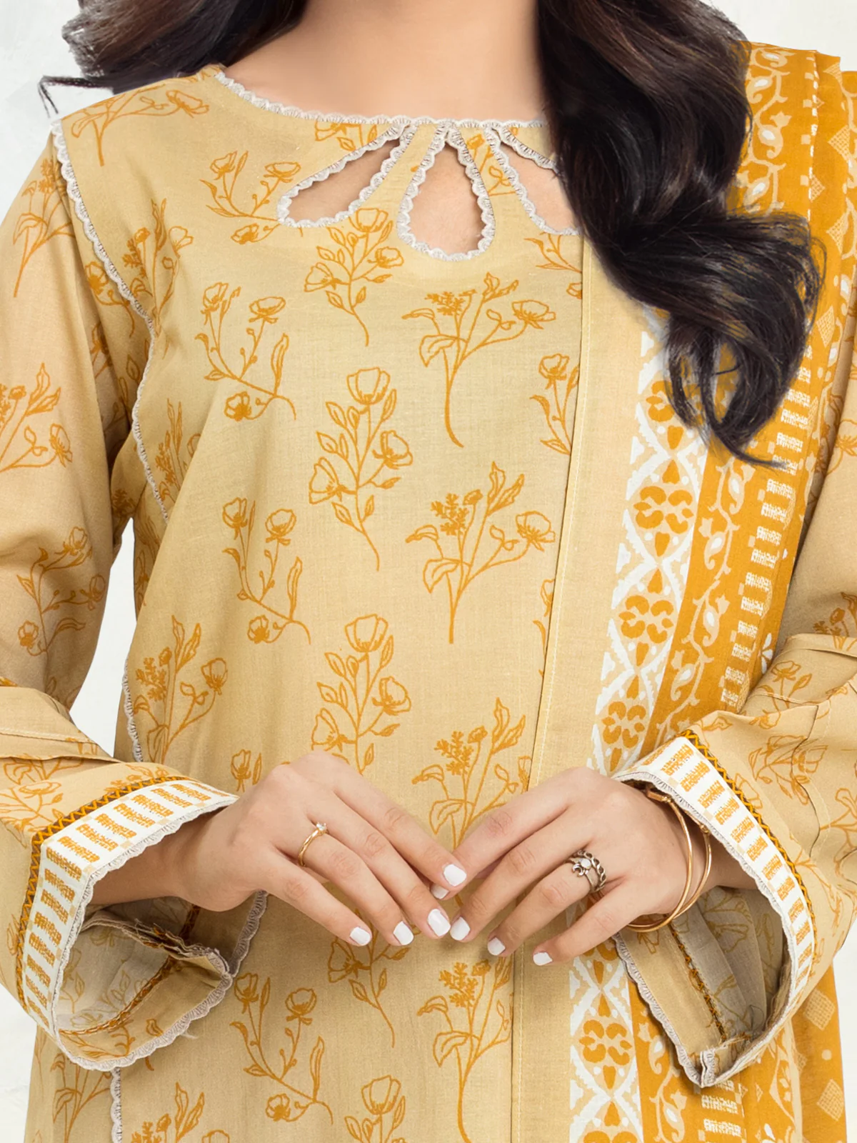 Unstitched Printed Lawn Suit - EWU24A1-29136-3P - Image 3