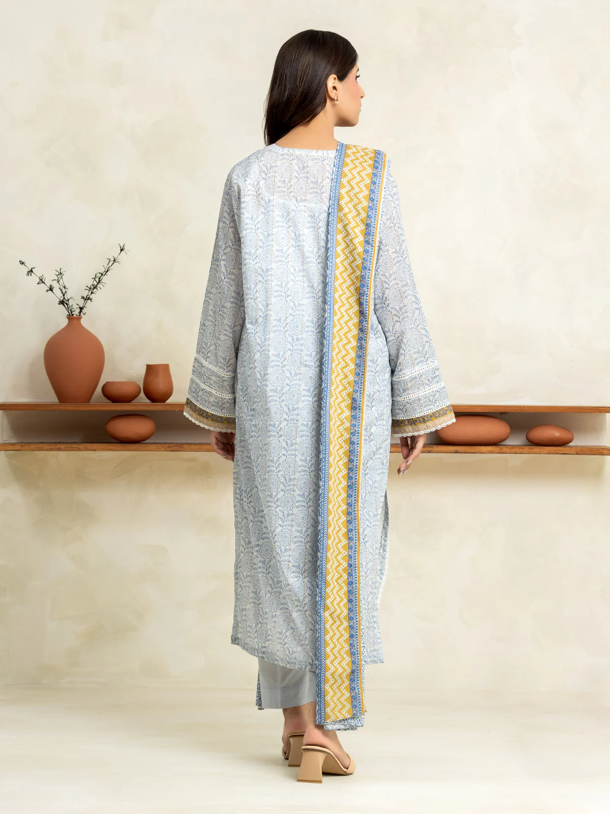 Unstitched Printed Lawn Suit - EWU24A1-29144-3P - Image 2