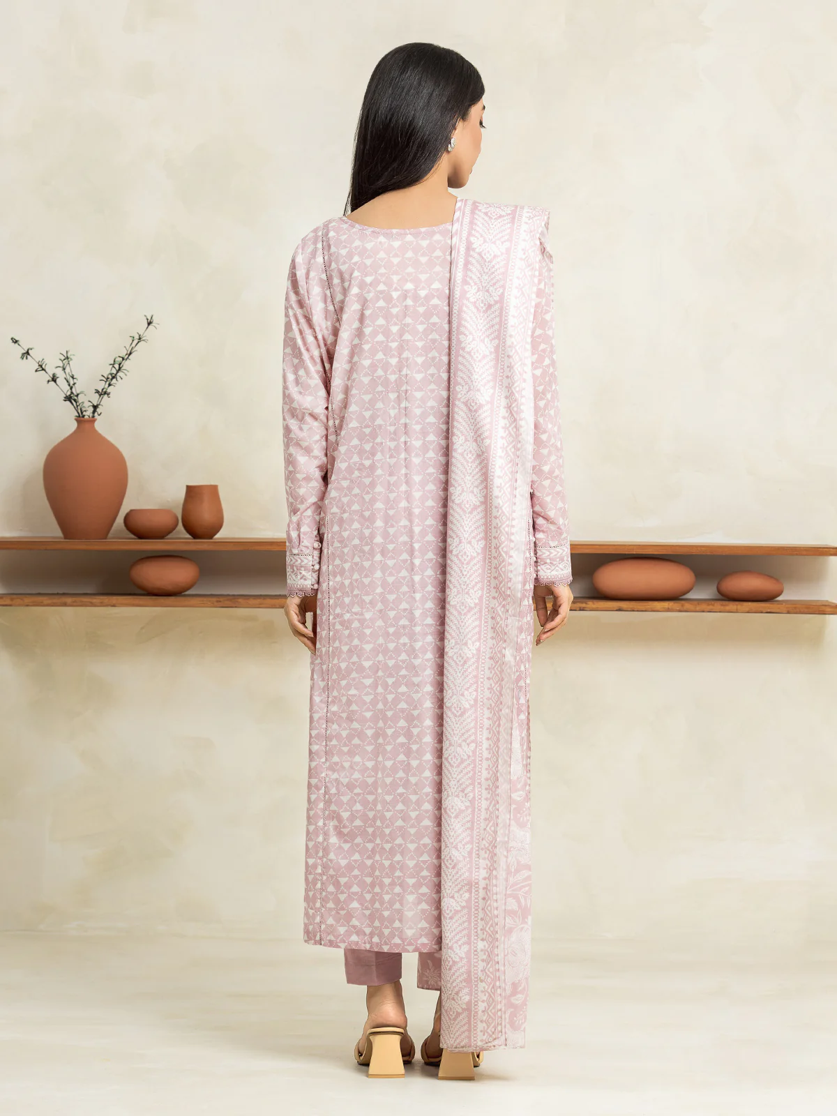 Unstitched Printed Lawn Suit - EWU24A1-29146-3P - Image 4