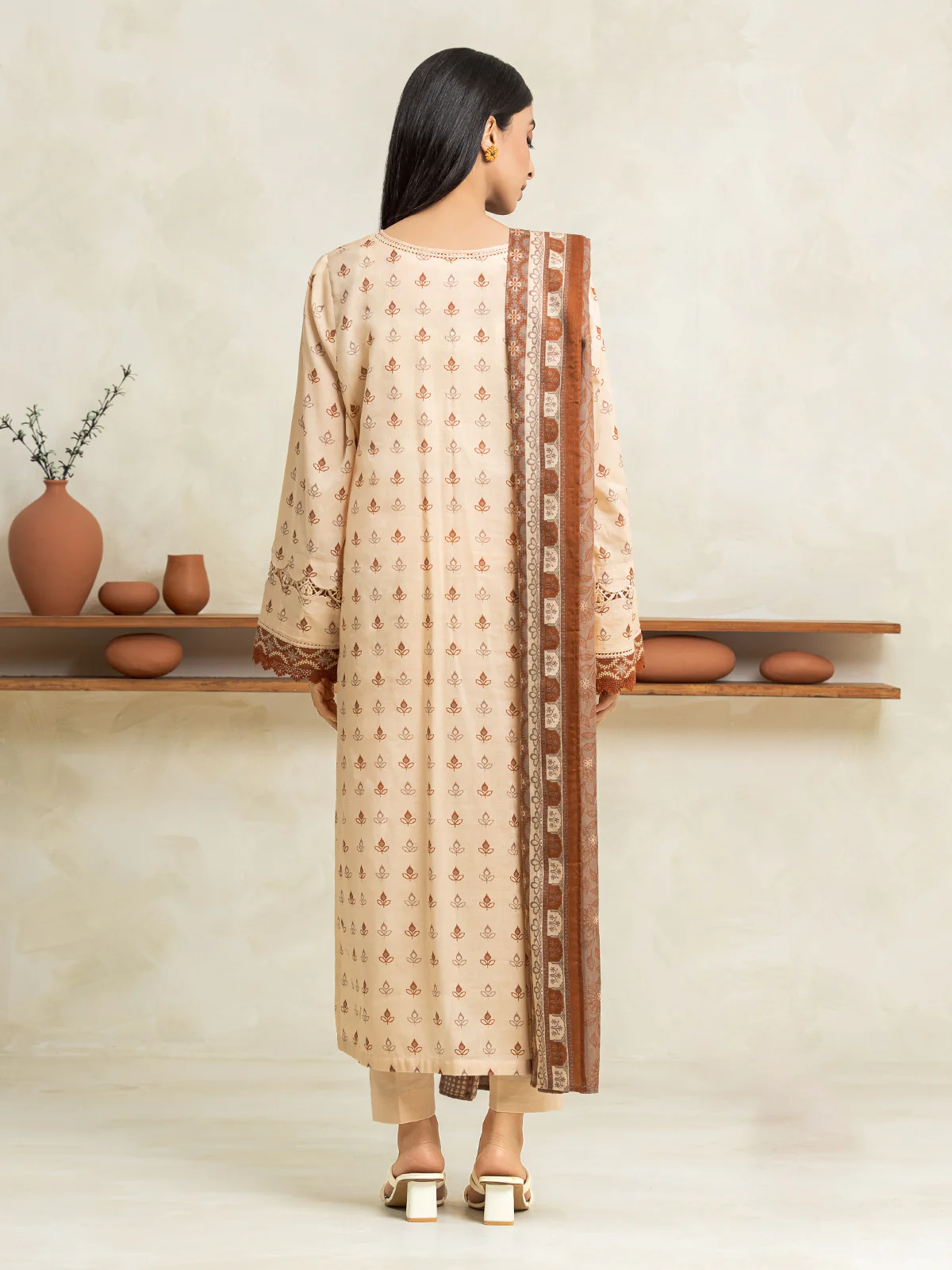 Unstitched Printed Lawn Suit - EWU24A1-29148-3P - Image 2