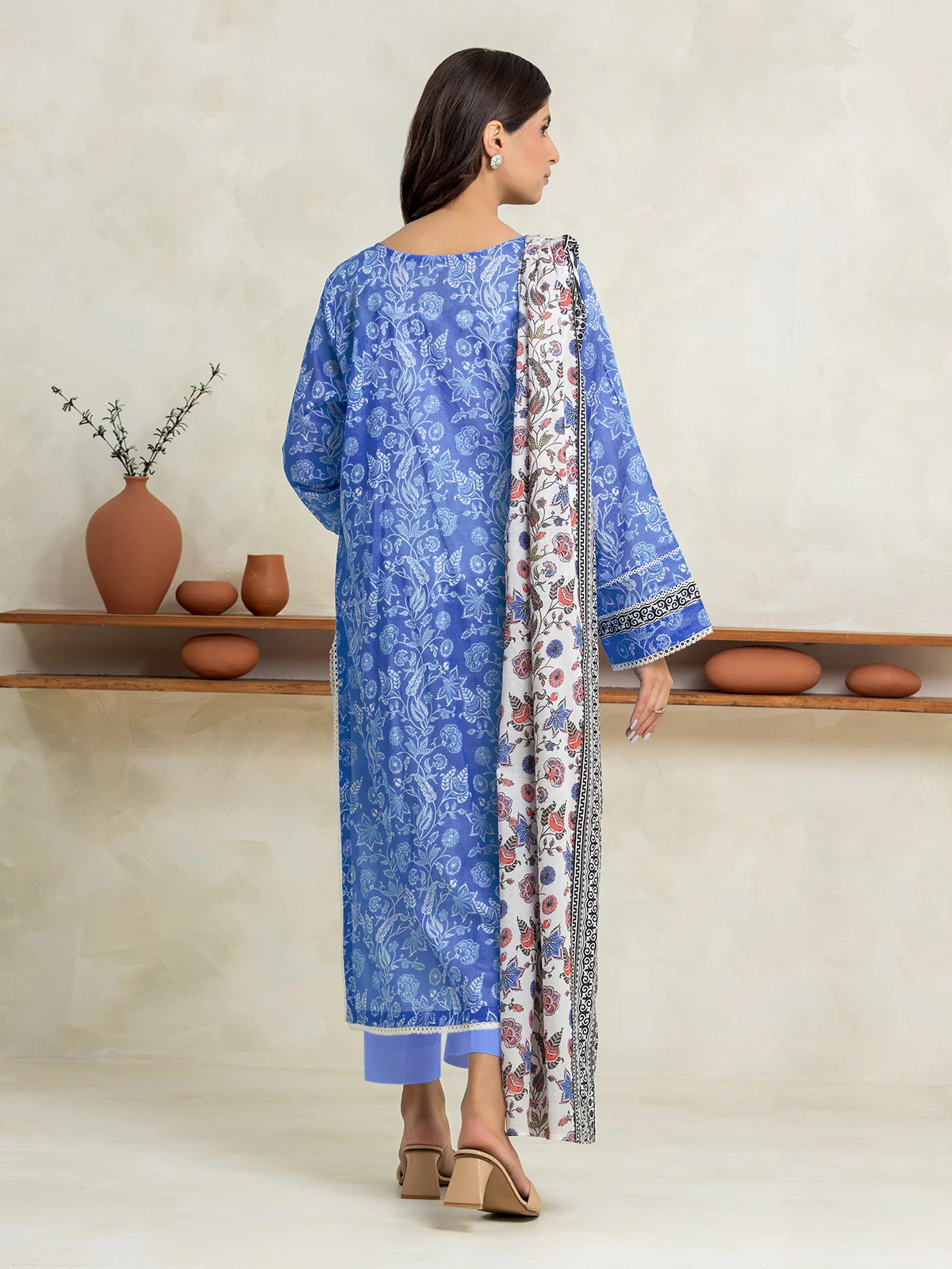 Unstitched Printed Lawn Suit - EWU24A1-29149-3P - Image 2