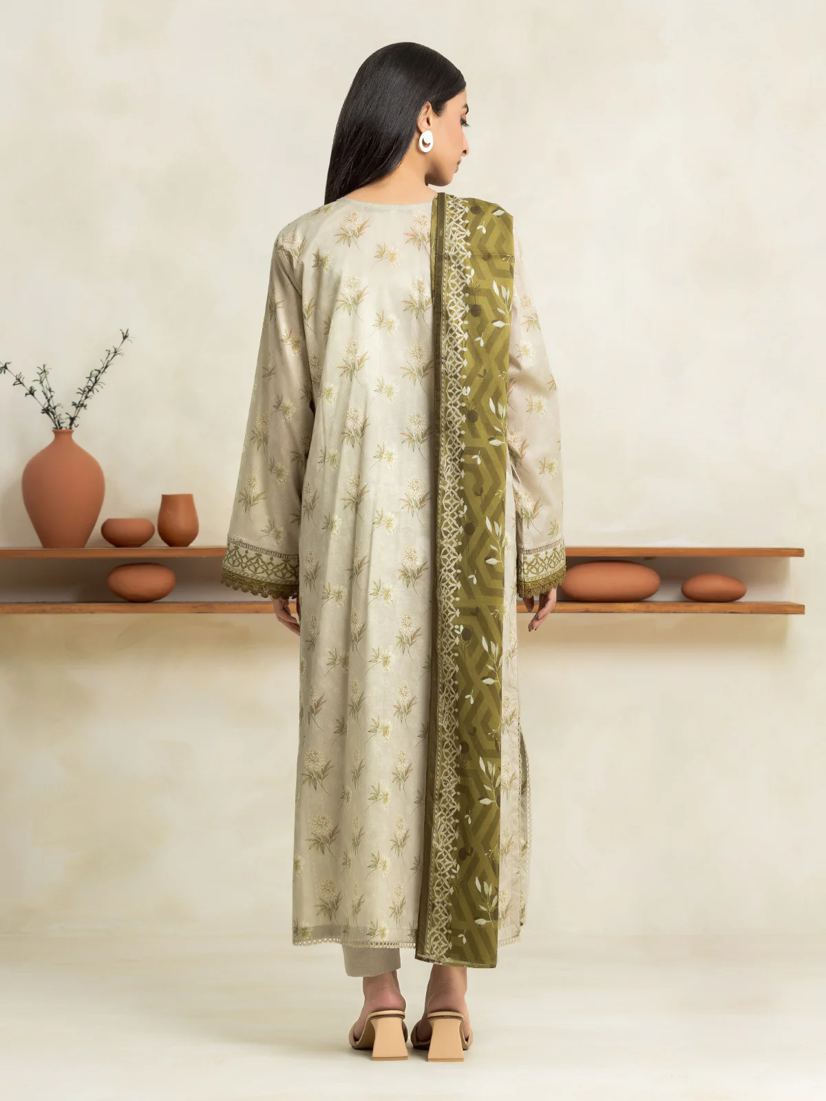 Unstitched Printed Lawn Suit - EWU24A1-29152-3P - Image 2