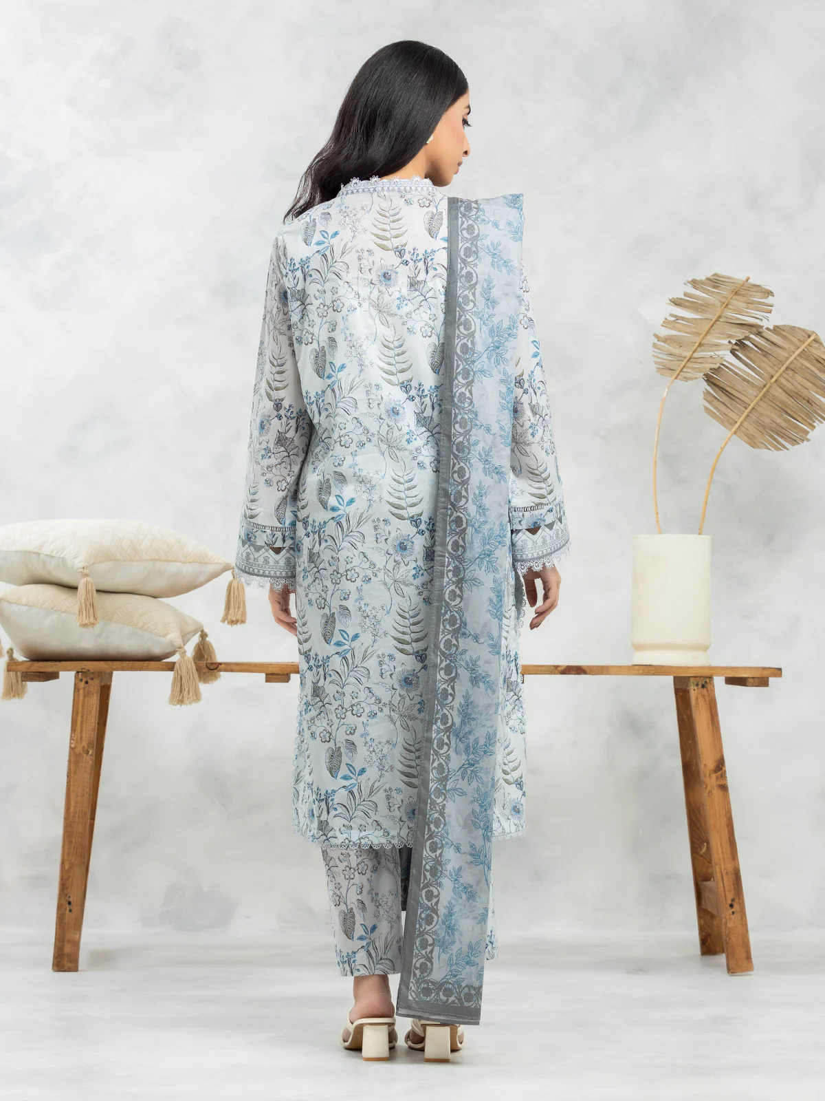 Unstitched Printed Lawn Suit - EWU24A1-29153-3P - Image 2